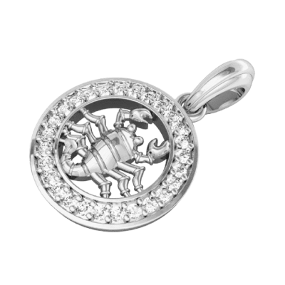 Scorpio Charm in Silver